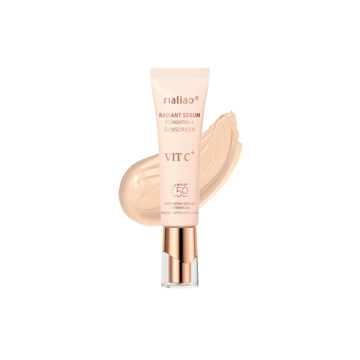 Maliao Foundation + Sunscreen - Natural Bright Finish for Radiant Skin
